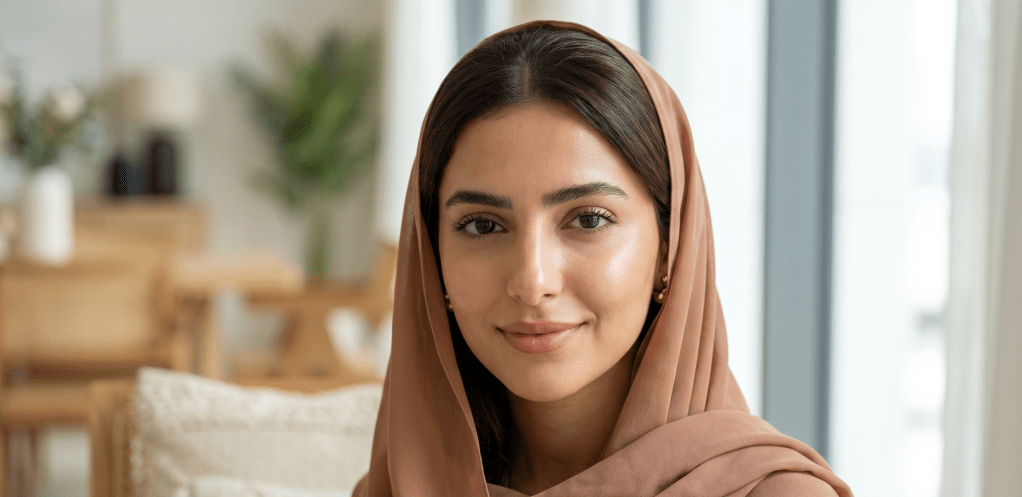 A radiant woman with healthy skin, showcasing the results of consistent beauty maintenance.
